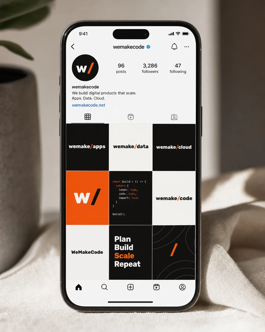 Social profile grid
